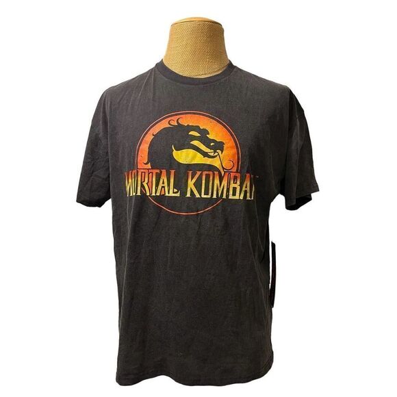 NWT Mortal Kombat Men's Short Sleeve T Shirt New-Vintage Fade Logo Size XL - Picture 2 of 8